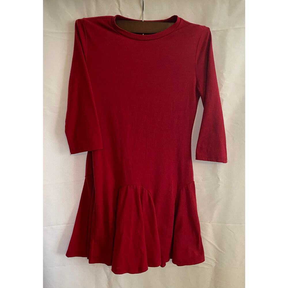 The Children's Place Girls Long Sleeve Dress Red Size Small 6-6x
